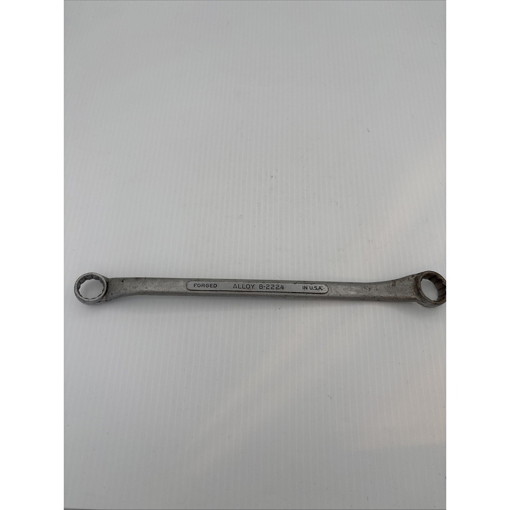 Vintage S-K Tools 11/16 x 3/4 Offset Dbl Box End Wrench B-2224 Lectrolite USA SK